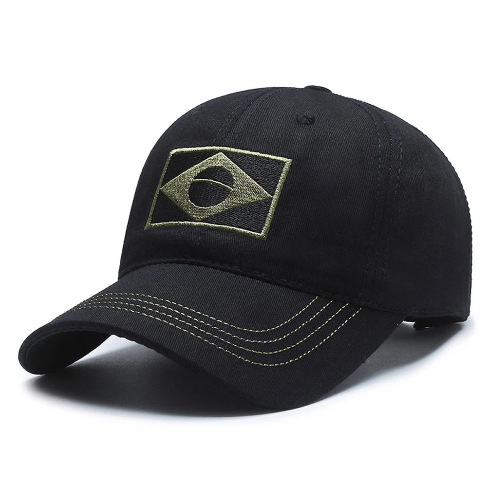 Summer Sun Protection Brazil Flag Baseball Cap Men Snapback Casual Golf Hat Airsoft Outdoor Sports Cap