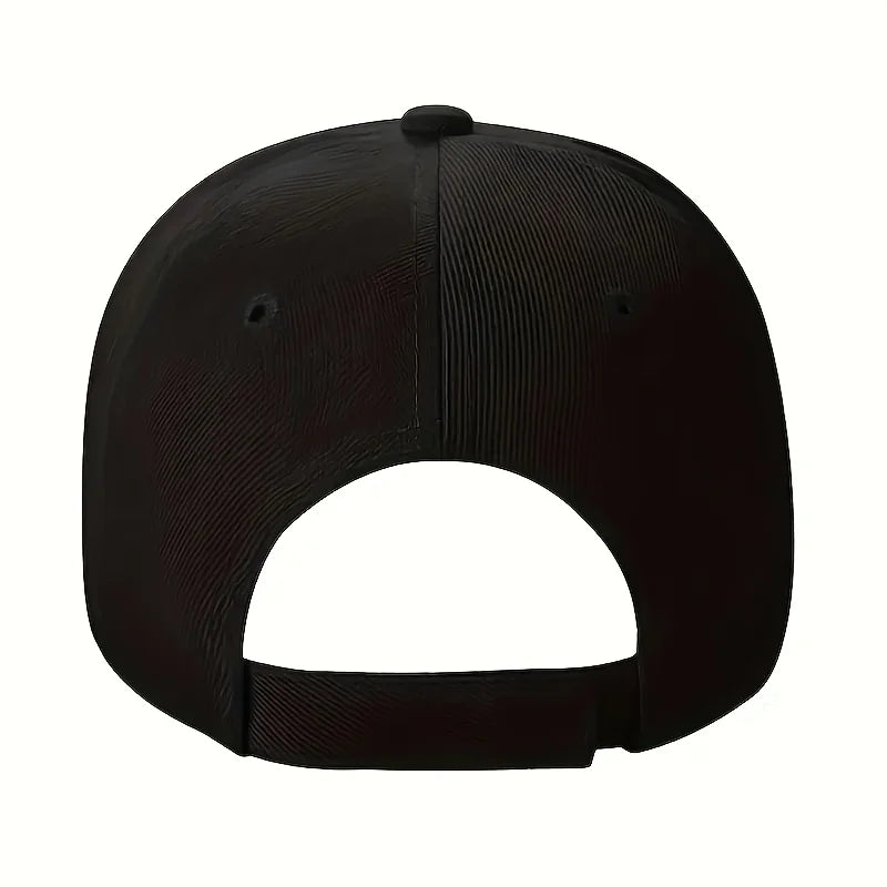 NASA Retro Printed Baseball Cap - Black Polyester Cap with Iconic Logo, Adjustable Fit and Sun Protection, Spring/Summer