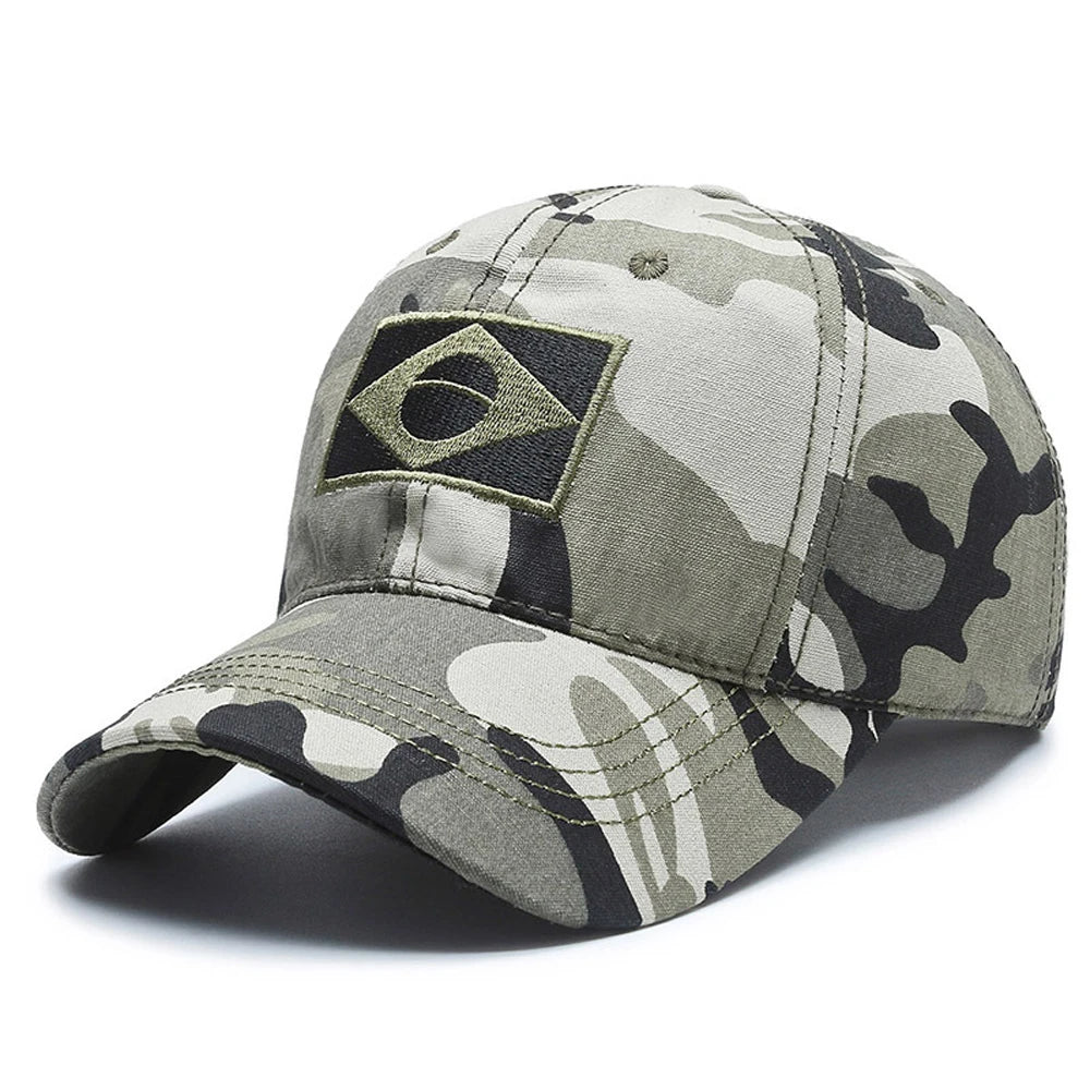 Summer Sun Protection Brazil Flag Baseball Cap Men Snapback Casual Golf Hat Airsoft Outdoor Sports Cap